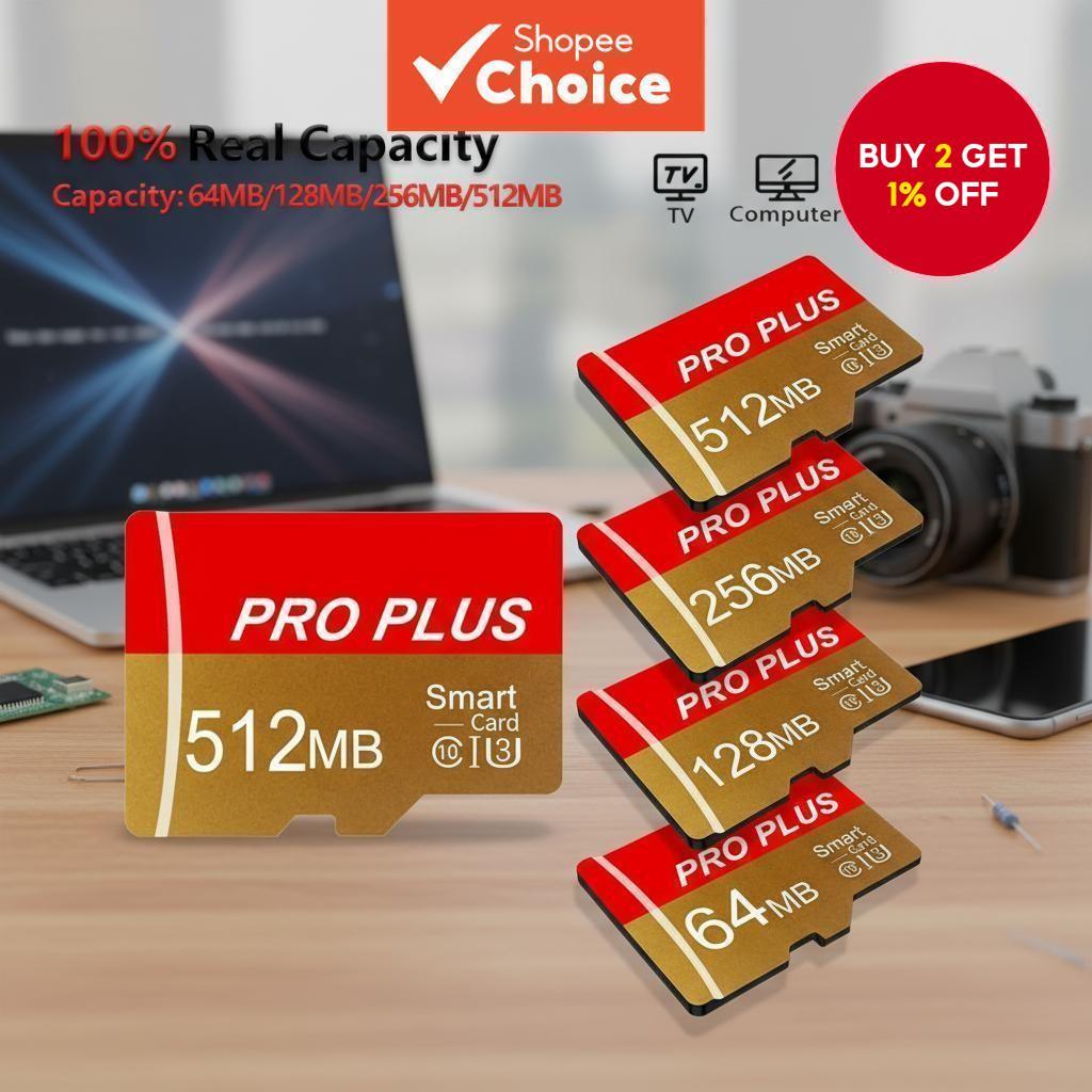 512MB/256MB/128MB/64MB Micro SD Card Compatible with Camera, Laptop, PC ...