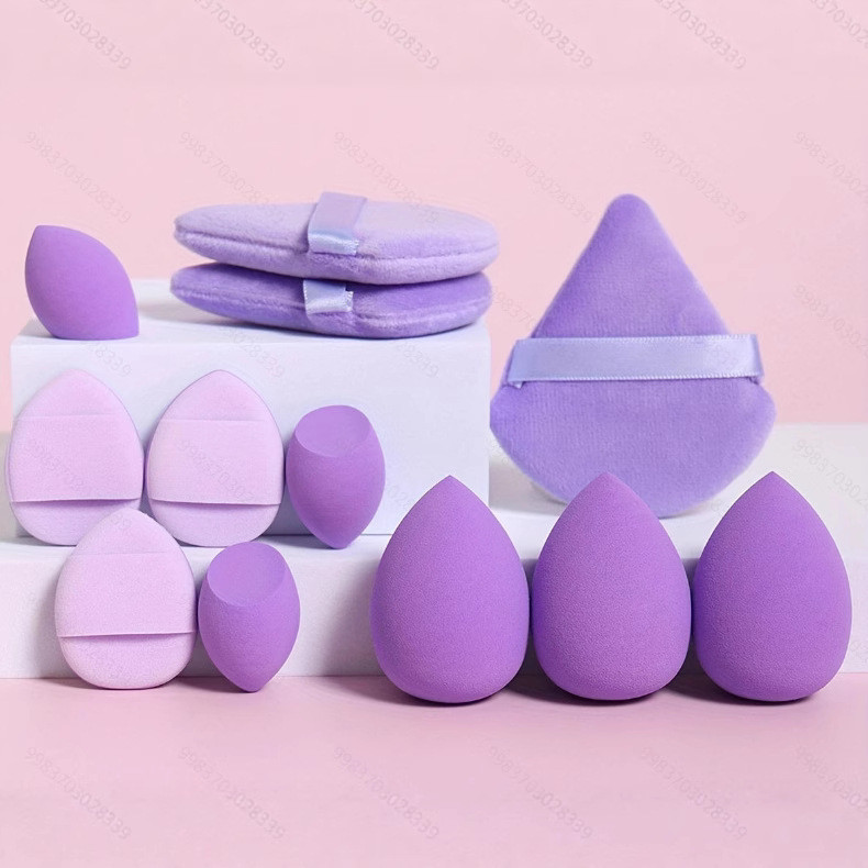 POPmaker Beauty Blender Set 4pcs Pizza & Segitiga - Gambar 4