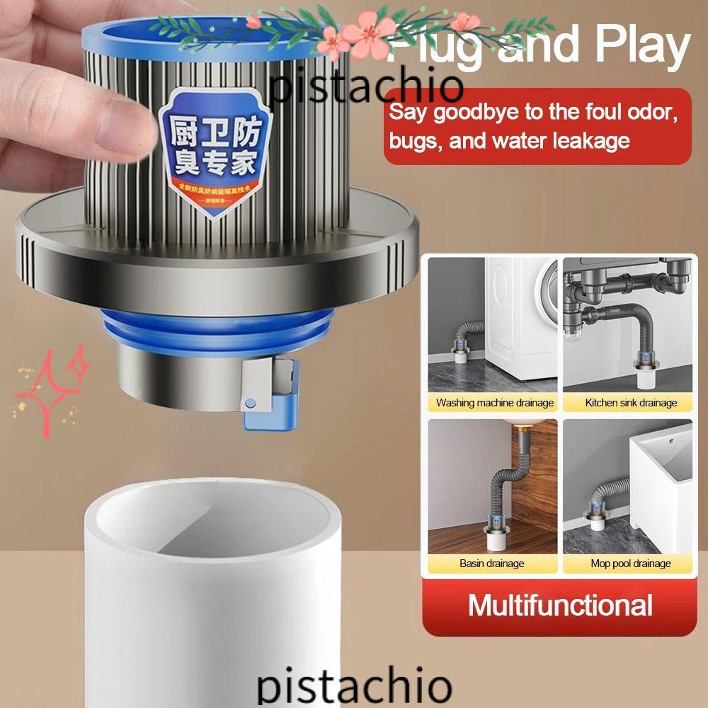 PISTACHIO Washbasin Floor Drain Core, Anti Odor Pipe Connection ...