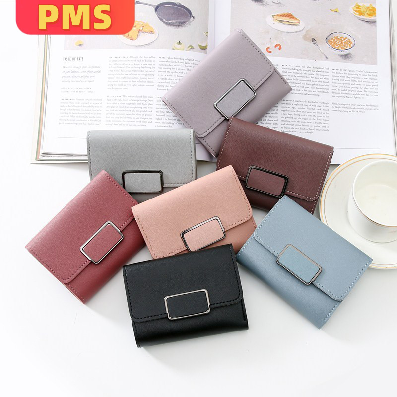 POPmaker shop Dompet Wanita Pendek / Dompet Lipat Import - Model Minimalis yang Elegan dan Praktis 117C COD
