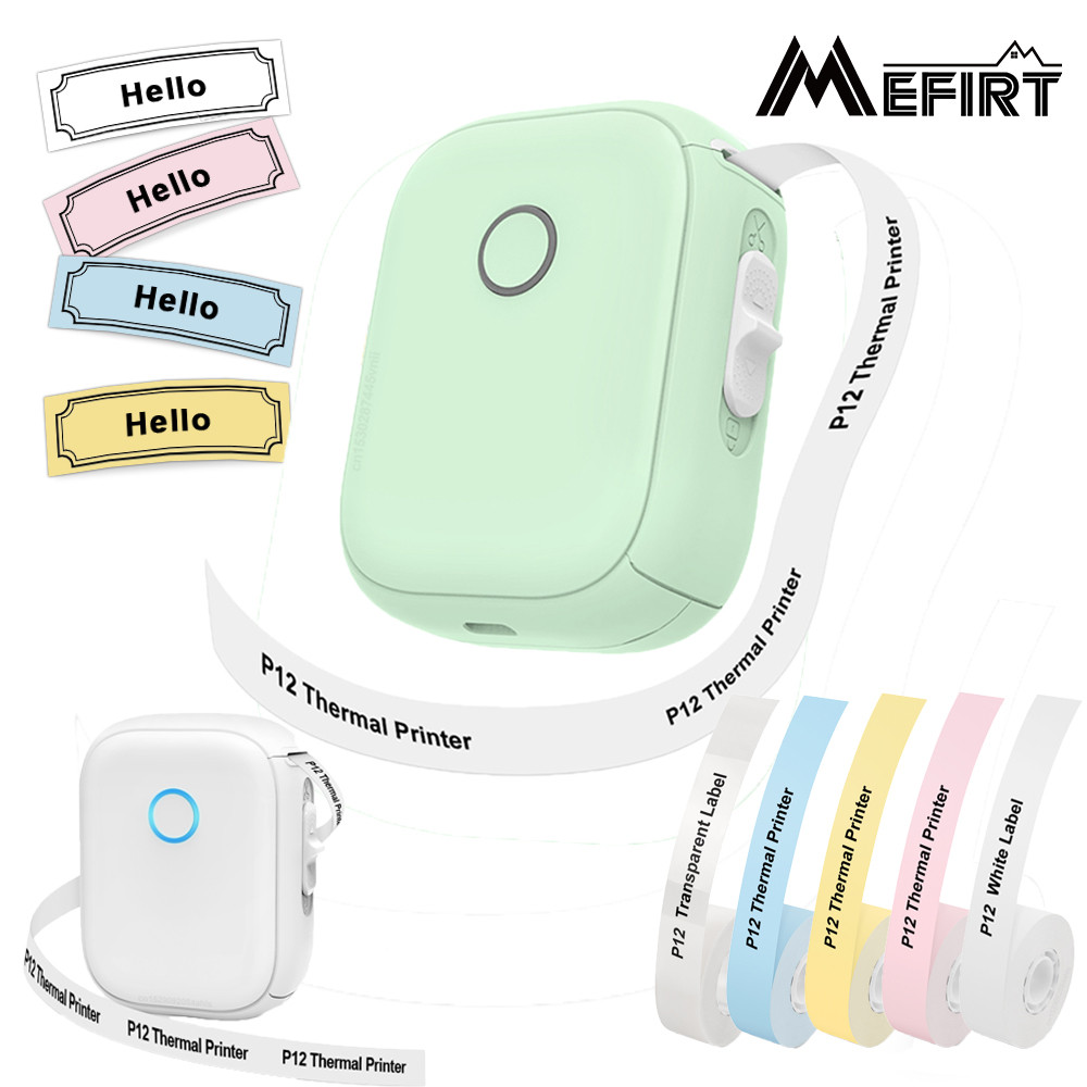 Marklife P12 Portable Inkless Thermal Printer Mini Label Printer ...