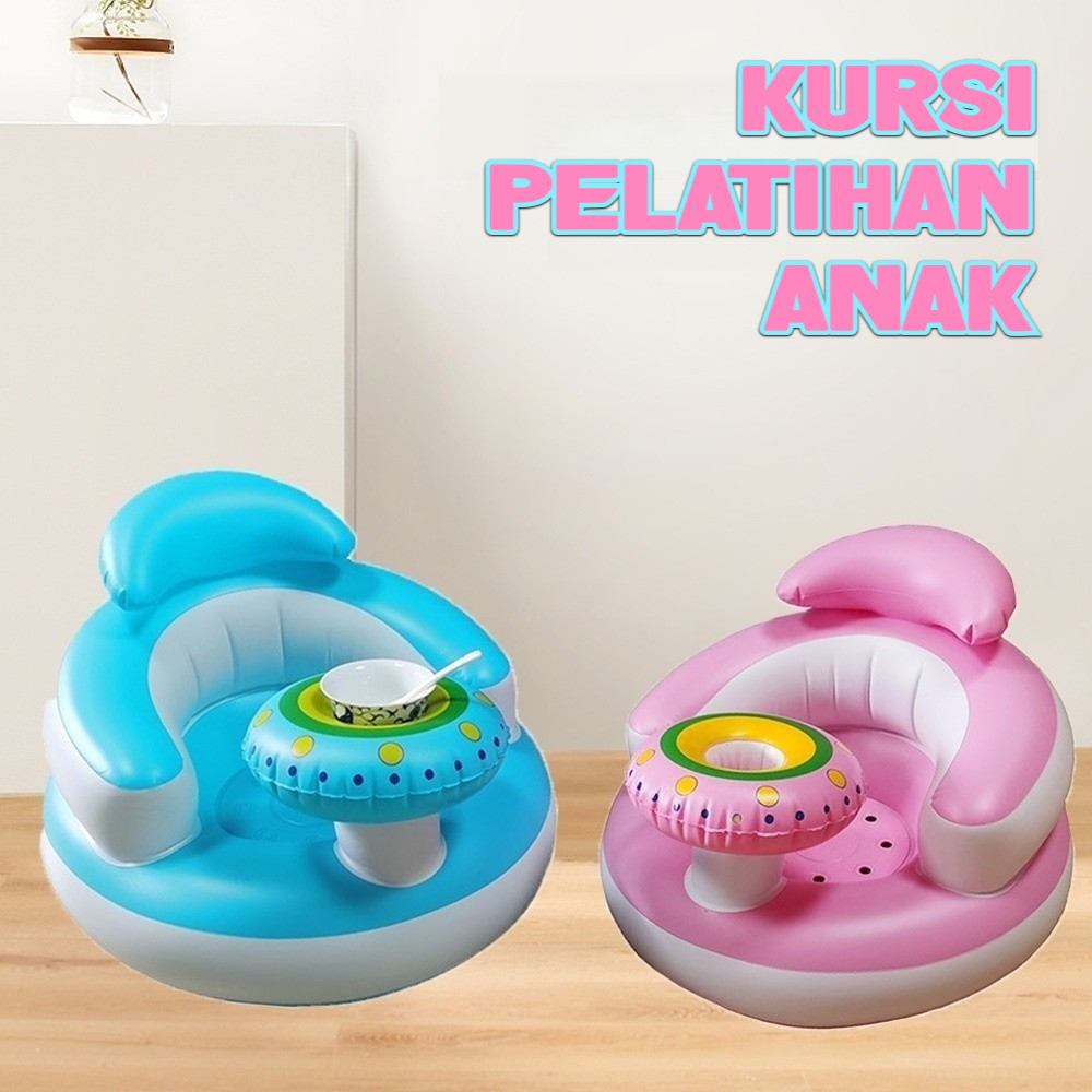 Baby Inflatable Chair Inflatable Sofa Chair Learning to Sit Portable ...