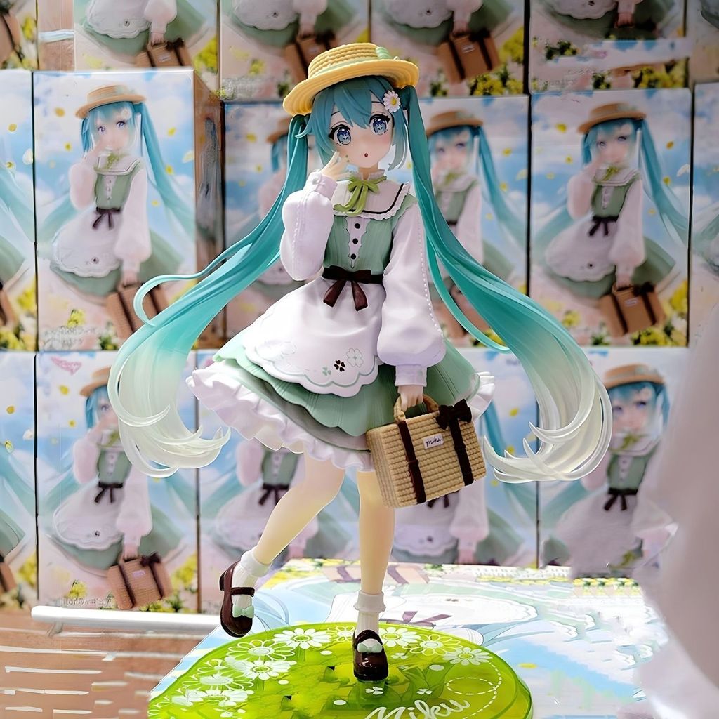 初音未来田园风初音手办景品模型动漫二次元美少女桌面摆件女礼物Hitonic Future Pastoral Style Hitonic ...