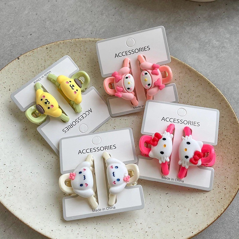 POPmaker Jepit Rambut Anak Kuromi 2 Pcs Cute Aman - Gambar 2