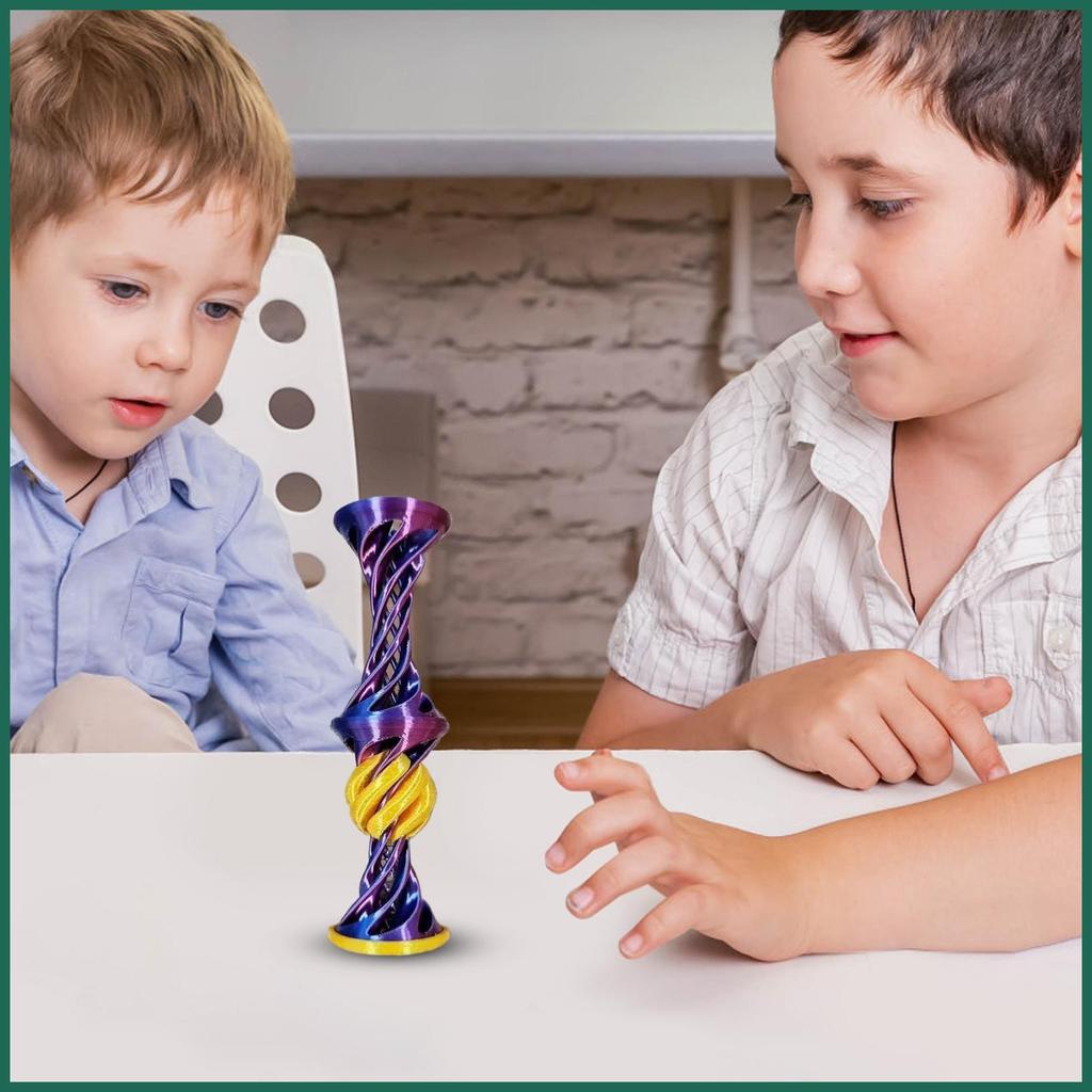 3D-printed Fidget Toys Fidget Pyramid Twisty Pyramid Sculpture Conical ...
