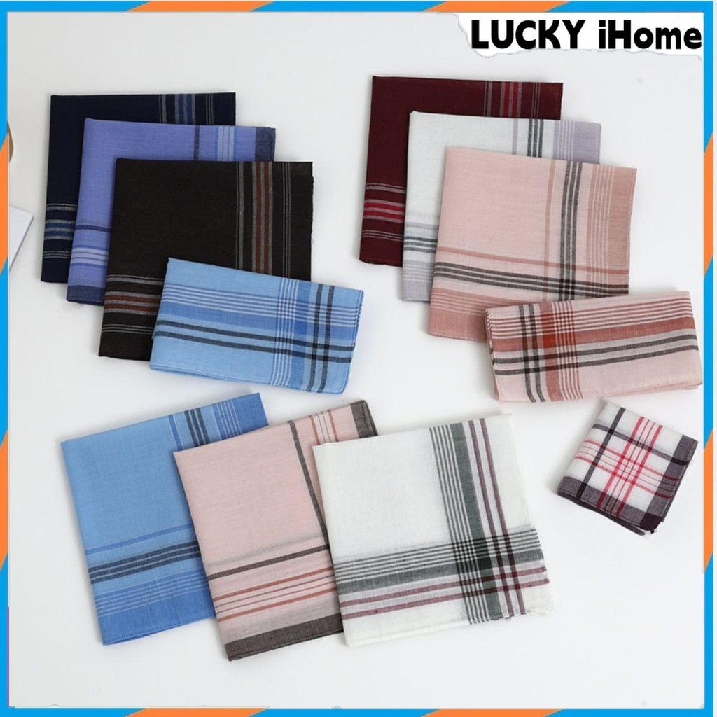 6/12pcs Handkerchief for School Men Women Assorted and Plain Colors ...