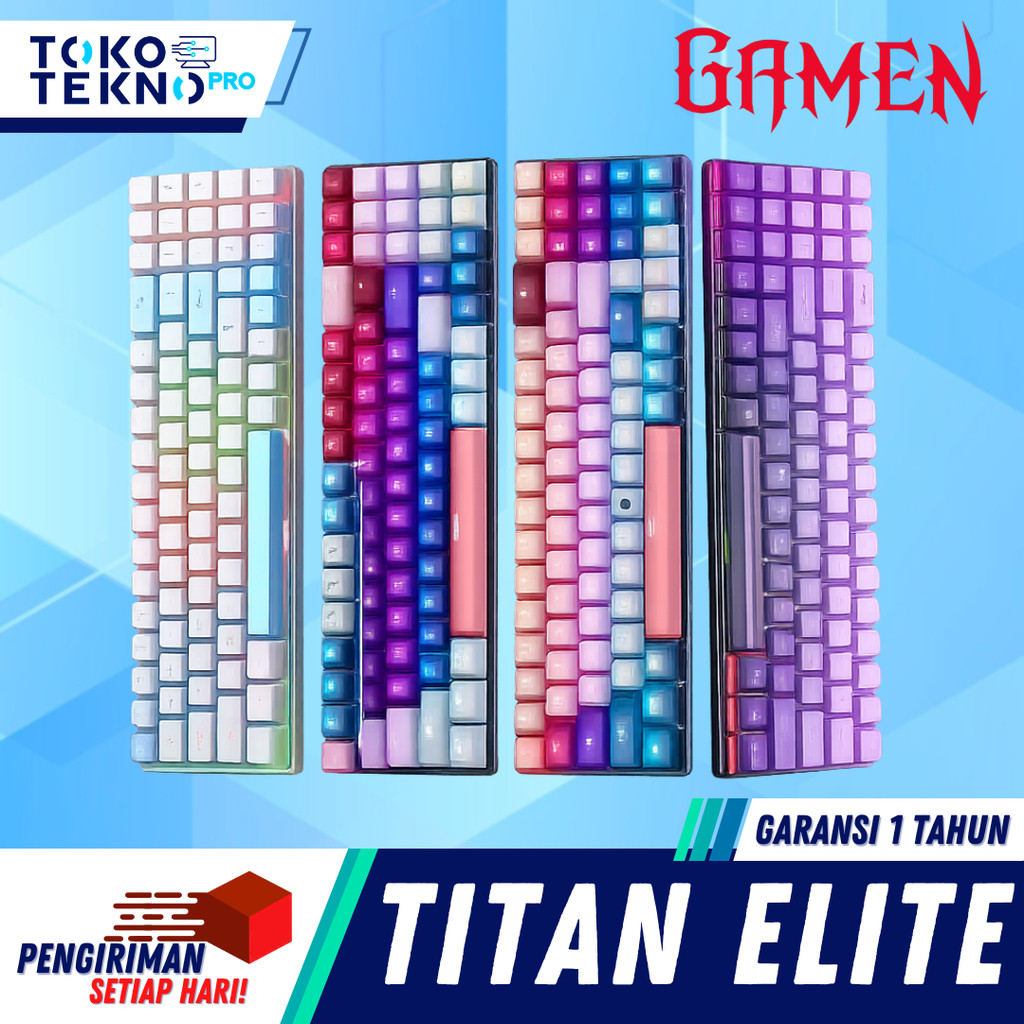 Gamen Titan Elite Mechanical Wired Gaming Keyboard 78% RGB