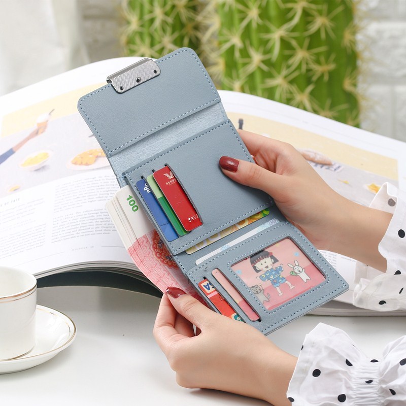 POPmaker shop Dompet Wanita Pendek / Dompet Lipat Import - Model Minimalis yang Elegan dan Praktis 117C COD - Gambar 3