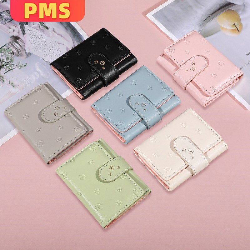 POPmaker Dompet Mini Wanita Motif Paw Embos Unik