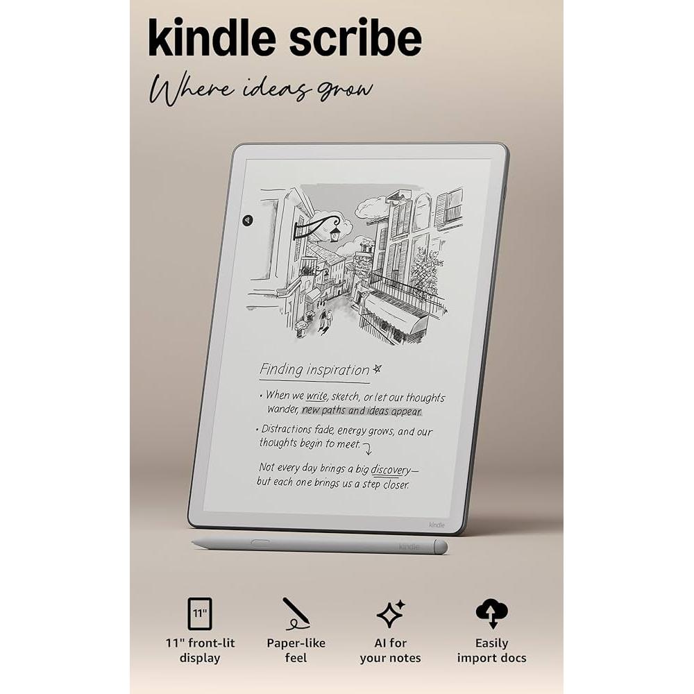 Amazon Kindle Scribe (3rd Gen 2025) 11” paper-like display front