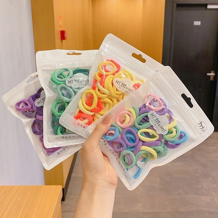 POPmaker Ikat Rambut Elastis Isi 50 Anak Dewasa - Gambar 4