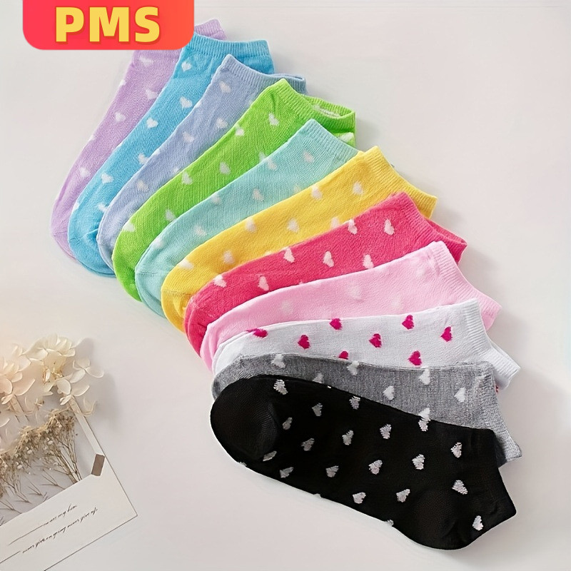 POPmaker shop Kaos Kaki Wanita Motif Love Real Picture - Import, Bahan Nyaman dan Desain yang Menawan COD