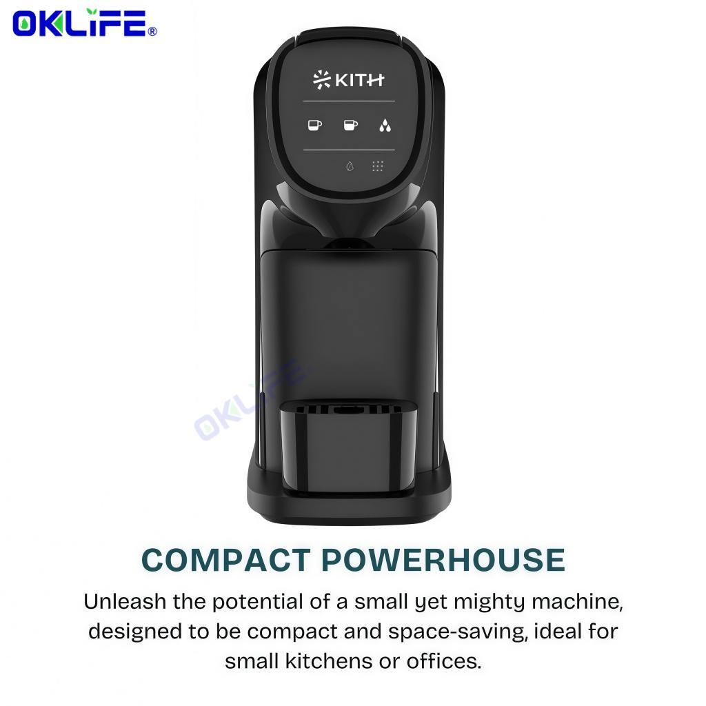 KITH CCM-1L-BK / WH AVA Capsule Coffee Machine Multi-Function Espresso Maker for Home & Office view 2