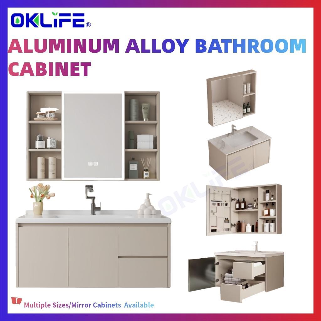 Wall-Mounted Smart Bathroom Vanity Cabinet Set with Washbasin and Mirror