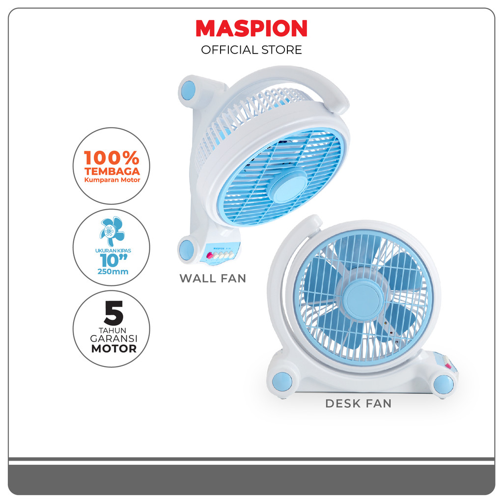 Maspion Kipas Angin Kotak Box Fan 10 Inch JF-124 (2In1)