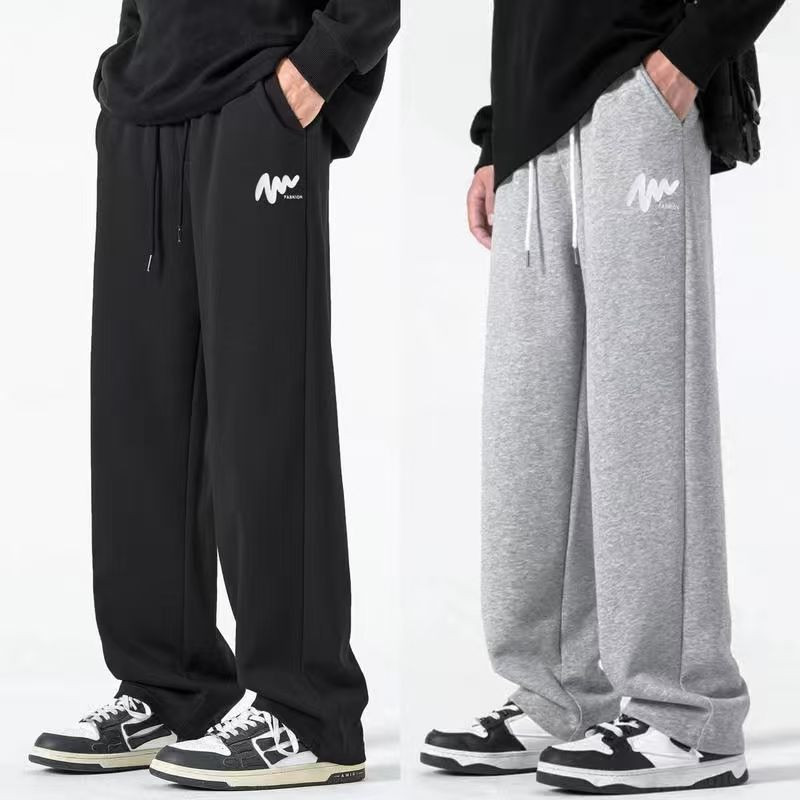 EECHO Unisex Curved Blade Wide Leg Sweatpants Men's Daily Sport