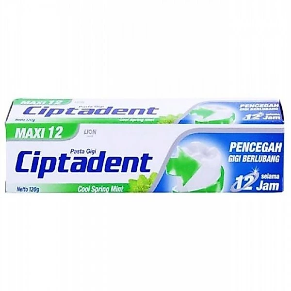 Ciptadent Pasta Gigi Maxi 12 Cool Mint Tube 120 gr - Gambar 2