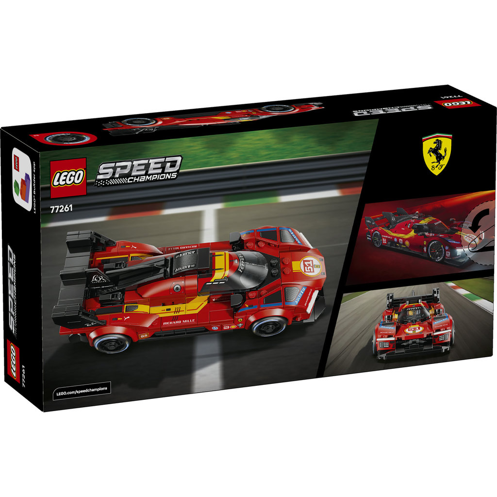 LEGO Speed Champions 77261 Ferrari 499P (329 Pieces), Mobil Mainan Anak Laki Laki, Toys, Building Block - Gambar 4