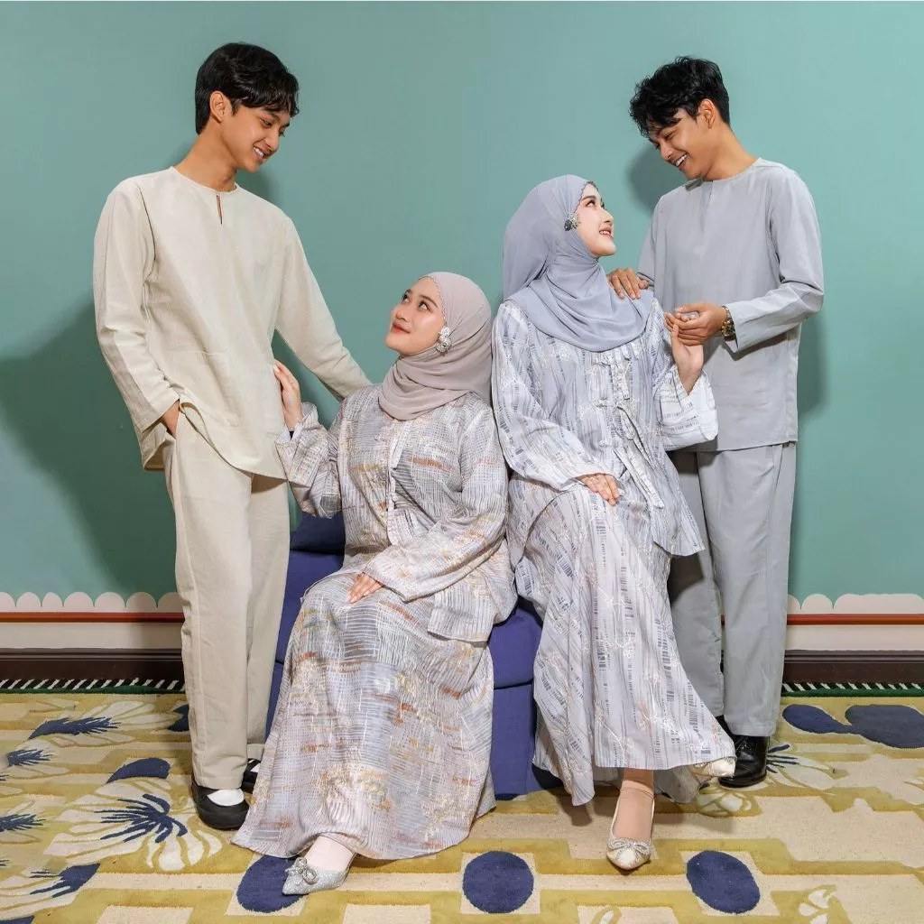 Lozy Hijab - Dinda Signature Set Series (Sarimbit One Set Blouse Skirt Bahan Katun Bordir) - Gambar 4