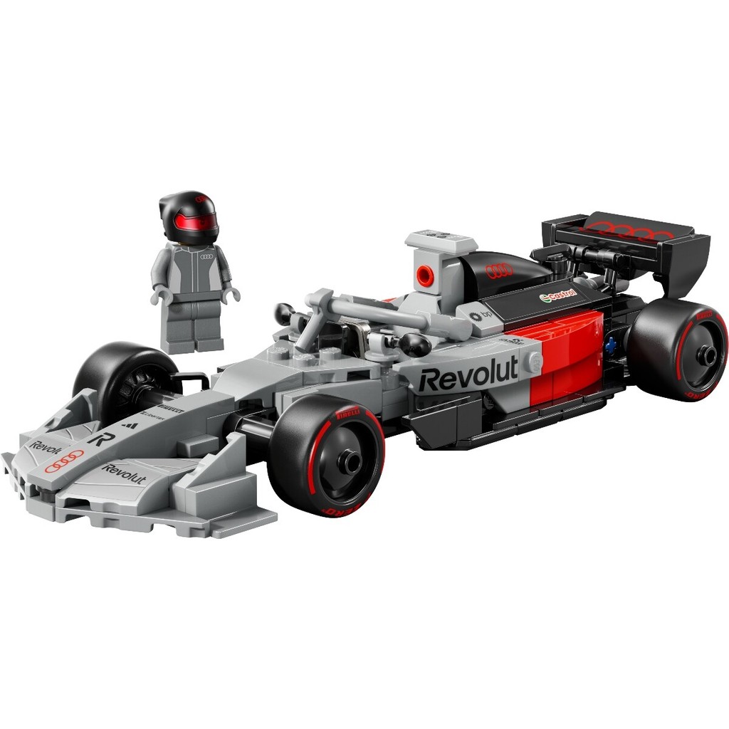 LEGO Speed Champions 77259 Audi Revolut F1 Team R26 Race Car (216 Pieces), Mainan Anak Laki-Laki, Mainan Mobil, Block - Gambar 2