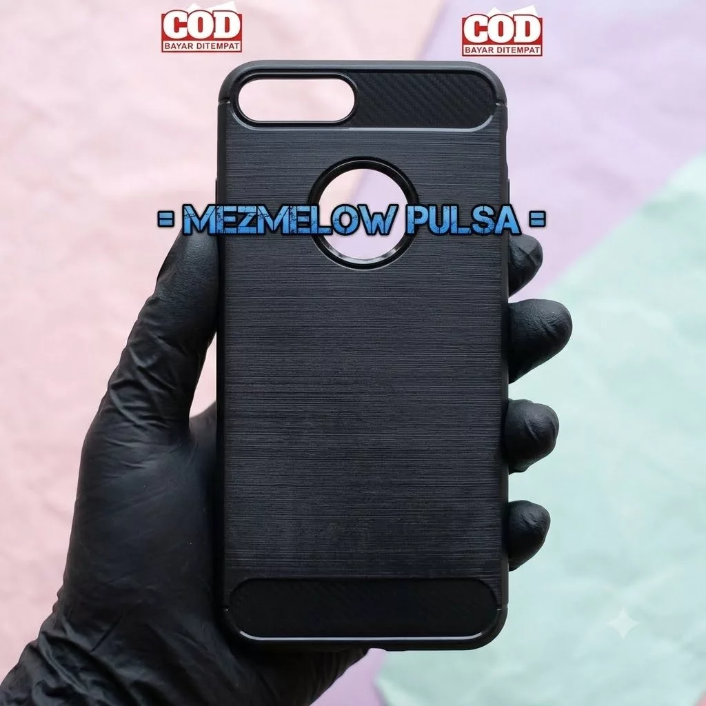 Casing Softcase Fiber Carbon Soft Case Caseng IPHONE 7 PLUS / IPHONE 8 PLUS
