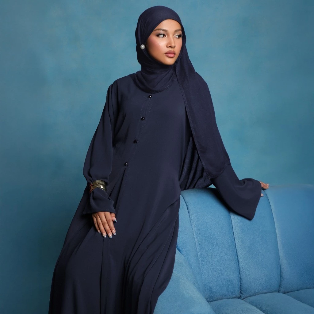 Lozy Hijab - Artha Outer Dress (Long Outer Dress Bahan Cooltech) - Gambar 2