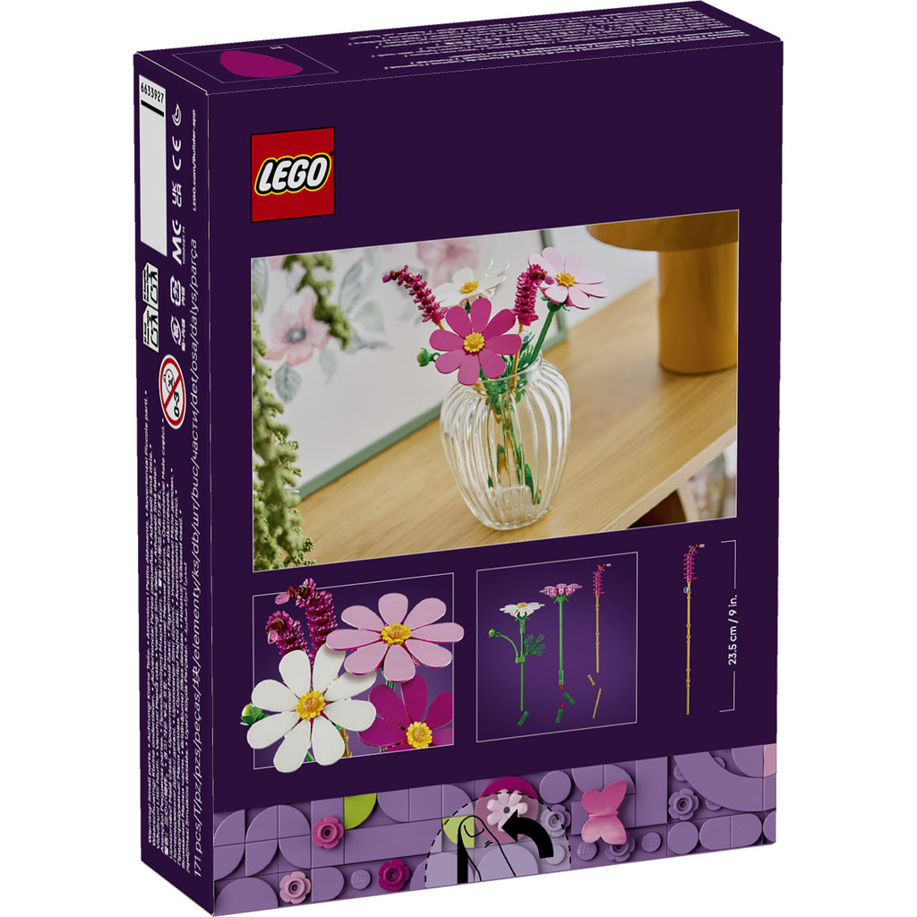 LEGO Botanicals 11514 Cosmos Flowers (171 Pieces), Building Block, Bricks, Mainan - Gambar 4