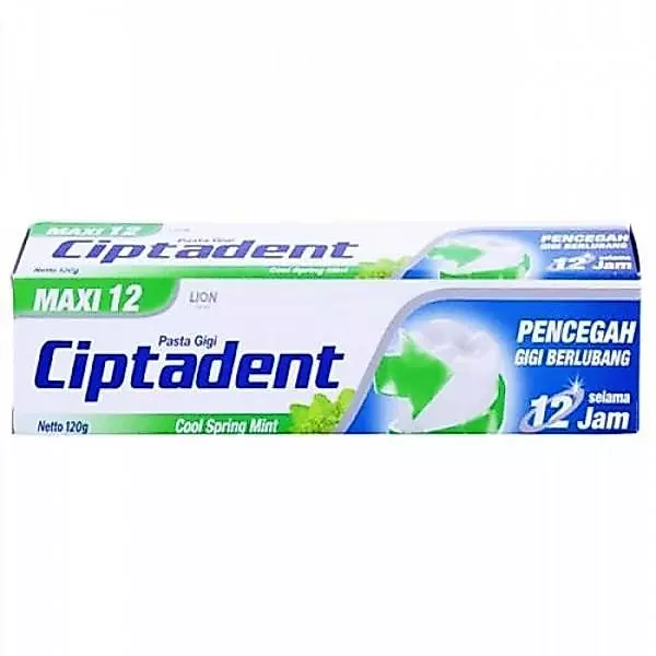 Ciptadent Pasta Gigi Maxi 12 Cool Mint Tube 120 gr x3 - Gambar 3