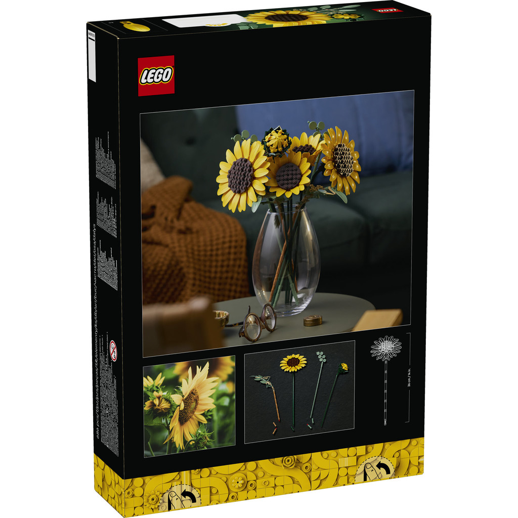 LEGO Botanicals 11502 Sunflower Bouquet (686 Pieces), Mainan Anak Perempuan, Mainan Susun, Mainan - Gambar 4