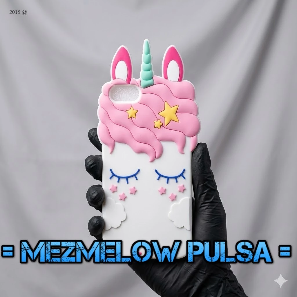 Silicone karakter Softcase karakter 3d kuda poni unicorn Case iphone 6 / iphone 6s / iphone 7 / iphone 8