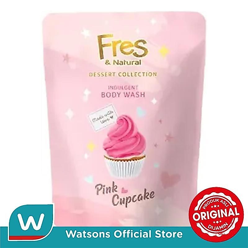 Fres & Natural Dessert Collection Body Wash Pink Cupcake 400 Ml
