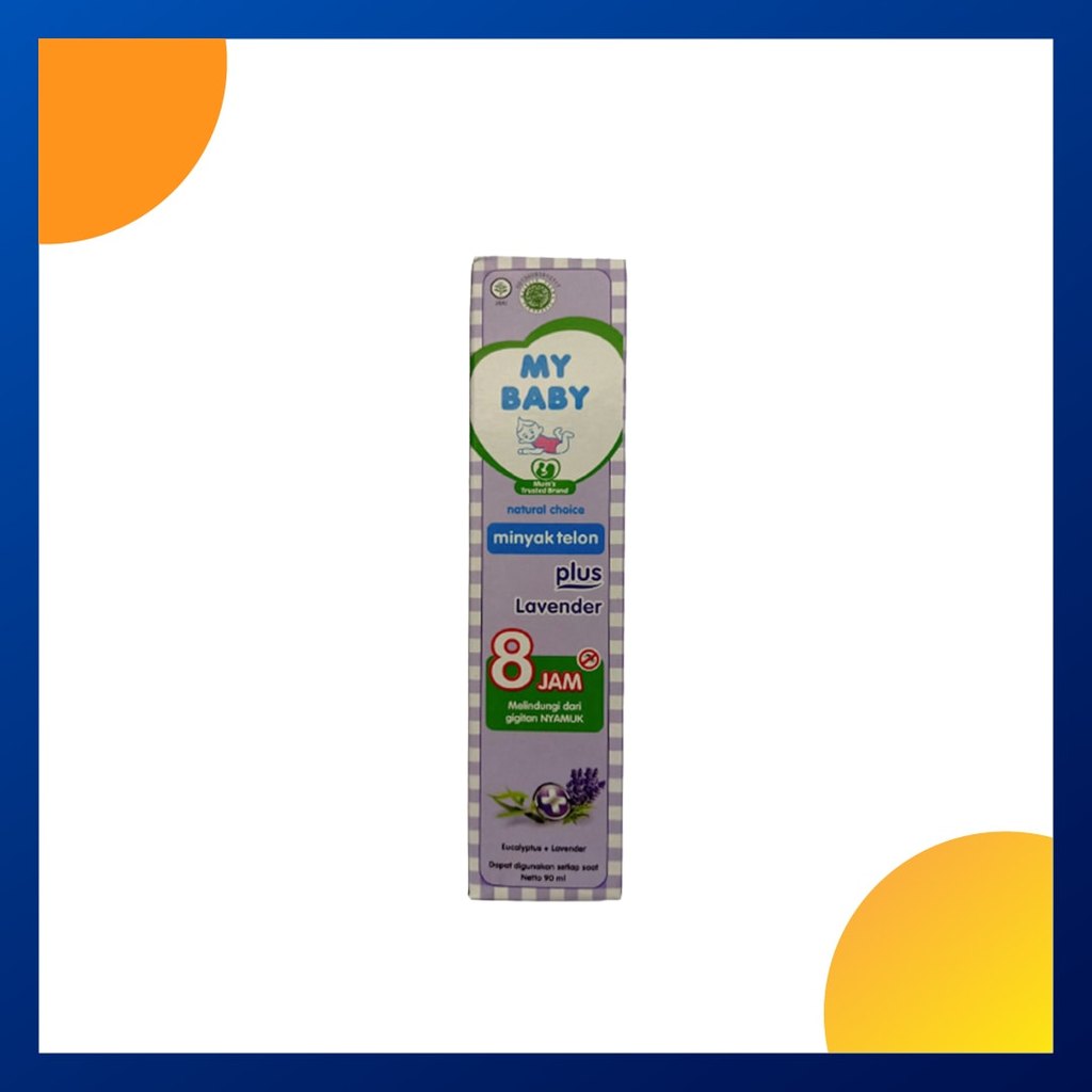 My Baby Minyak Telon Plus Lavender 8 Jam Botol 90 Ml
