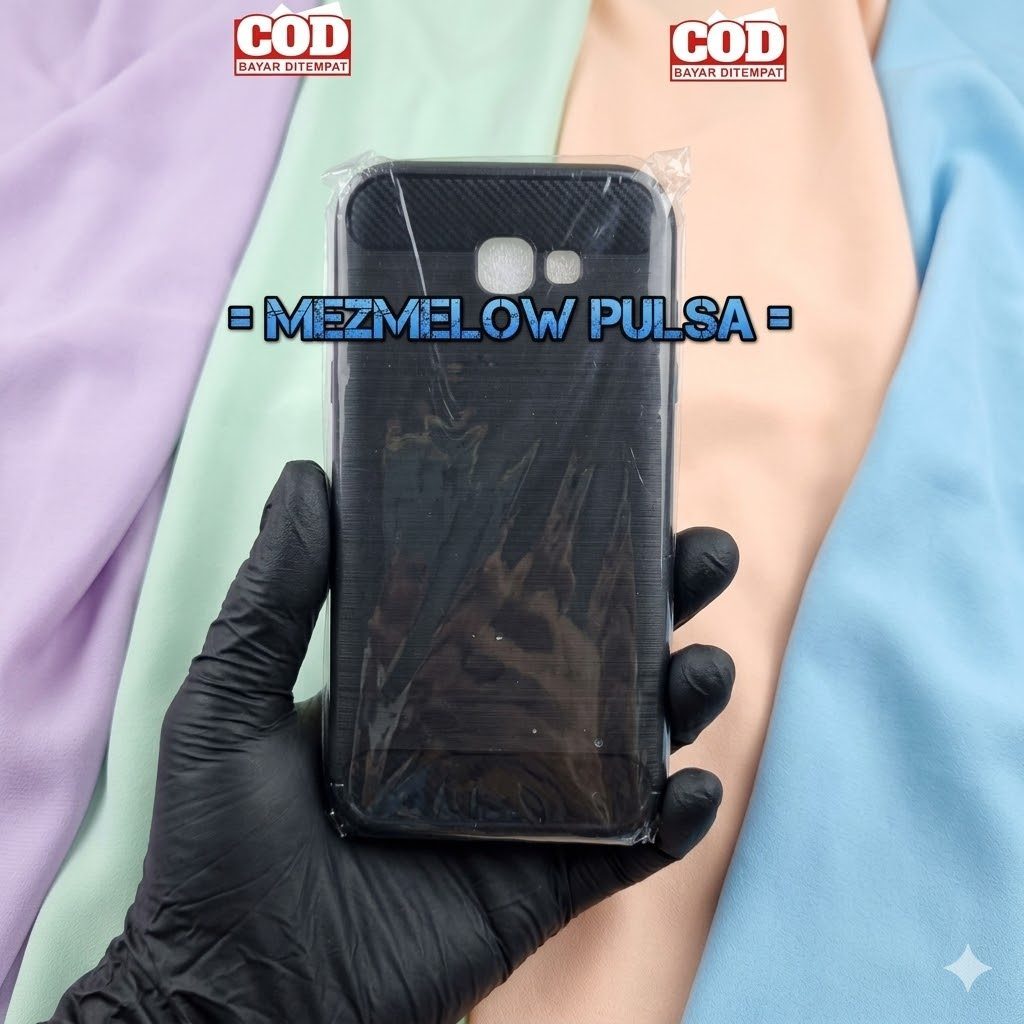 Caseng Softcase Fiber Carbon Casing Case SAMSUNG A7 2017