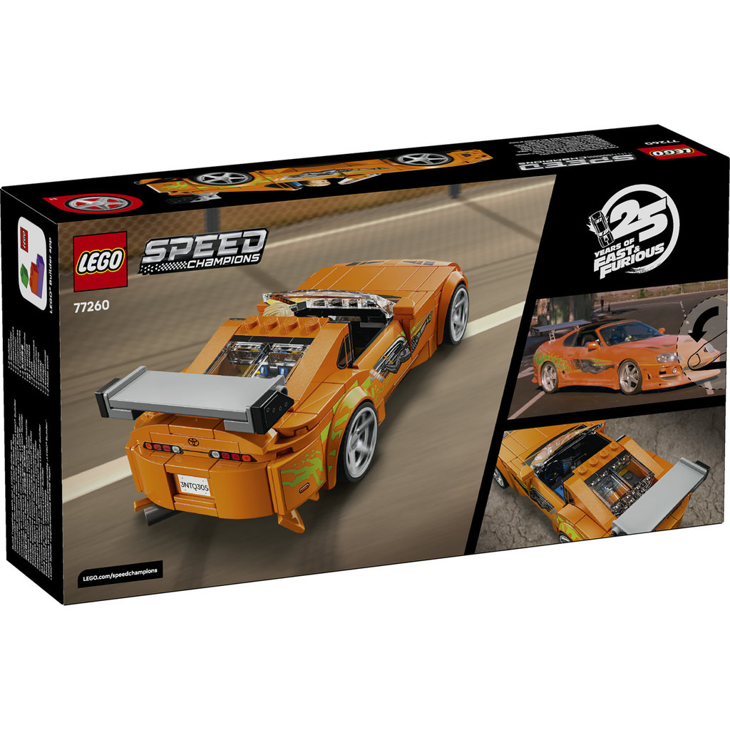 LEGO Speed Champions 77260 The Fast and The Furious Toyota Supra MK4 (292 Pieces), Mobil Mainan Anak Laki Laki, Toys, Bricks - Gambar 4