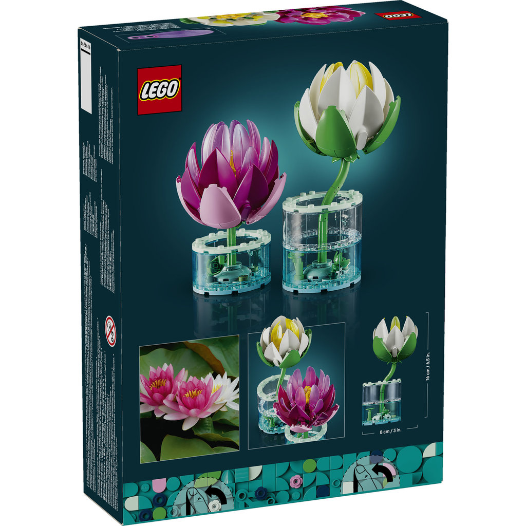 LEGO Botanicals 11511 Water Lilies (259 Pieces), Building Block, Mainan, Bricks - Gambar 4