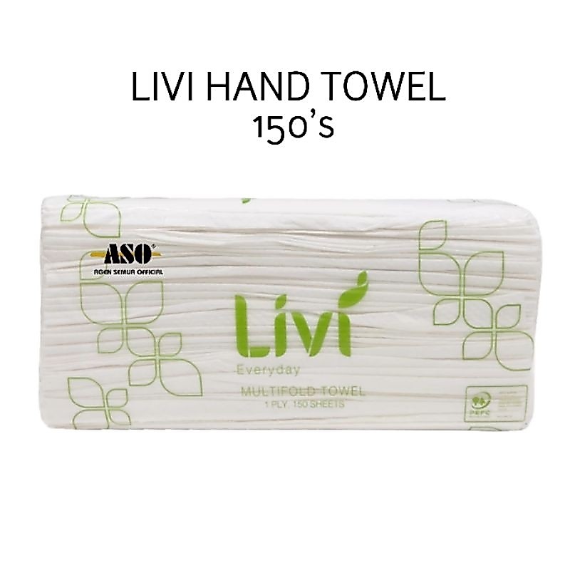 Tisu Tissue Livi Multifold Hand Towel / Tissue Dapur Minyak 150's PROMO !!!