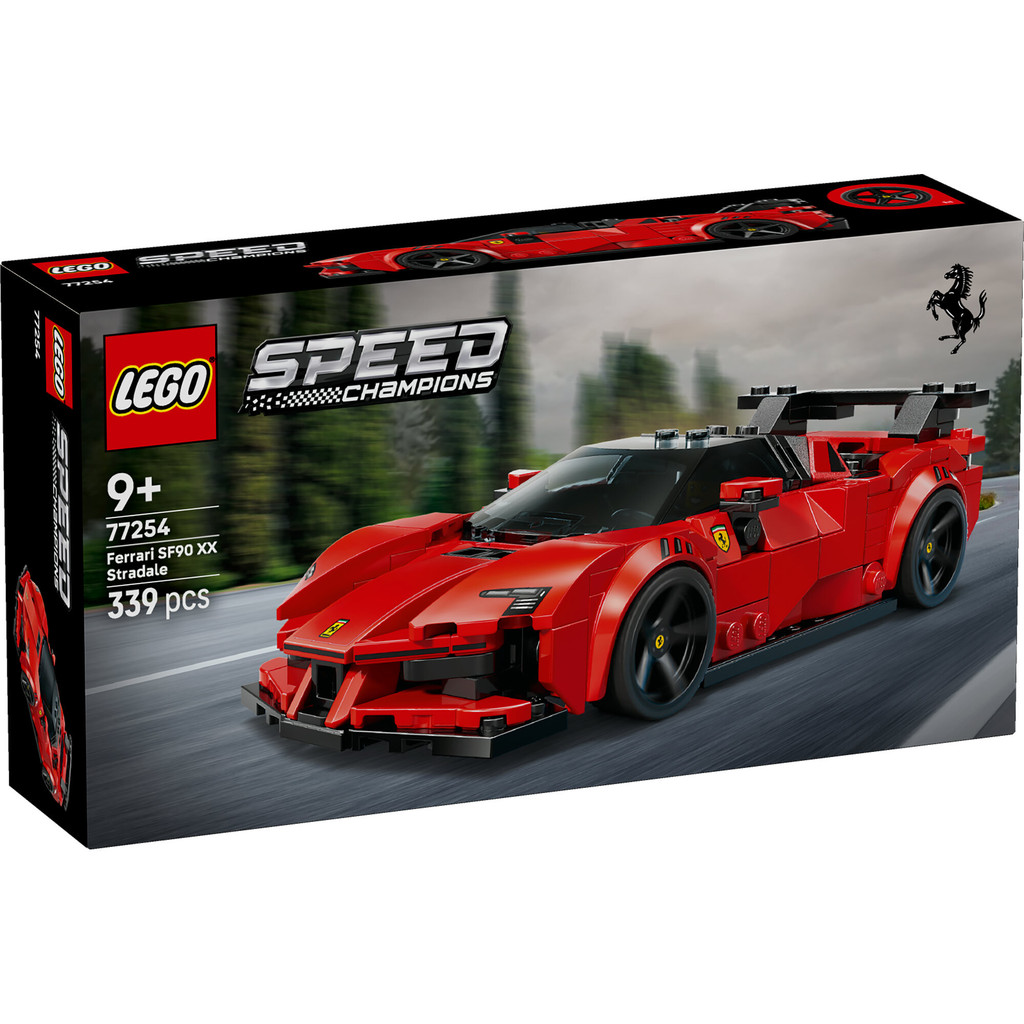 LEGO Speed Champions 77254 Ferrari SF90 XX Stradale Sports Car (339 Pieces), Building Block, Toys, Bricks - Gambar 4