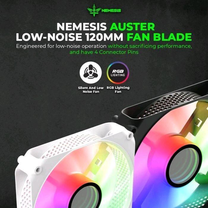 NYK Nemesis AUSTER Fan Case RGB Lightning 12cm Fan Casing - Gambar 2