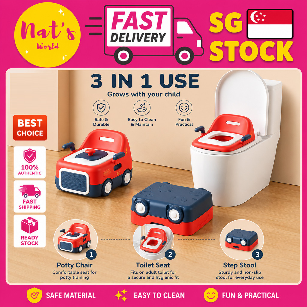 Baby Potty Training Seat Chair Step Stool toilet (3 in 1 potty ...