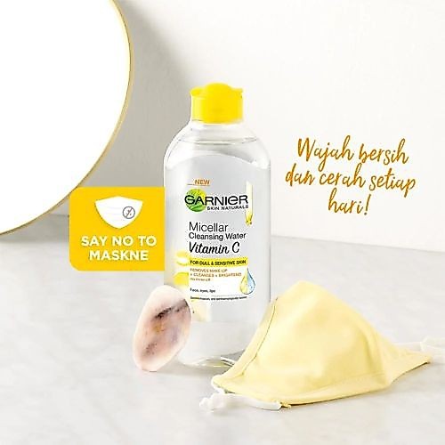 Garnier Micellar Water Vitamin C Brightening 400ml - Cleansing Water - Gambar 4