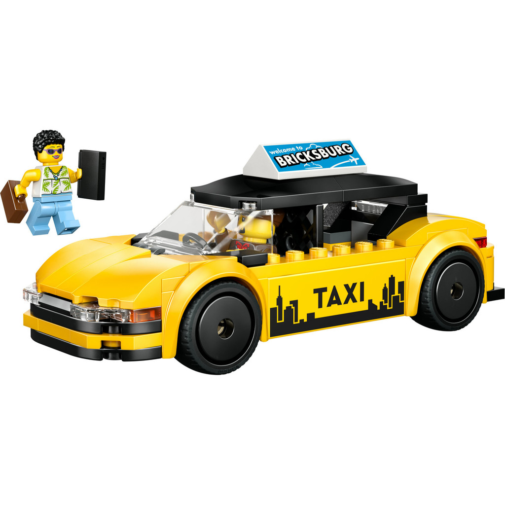 LEGO City 60487 Yellow Taxi (122 Pieces), Building Block, Toys, Bricks - Gambar 2