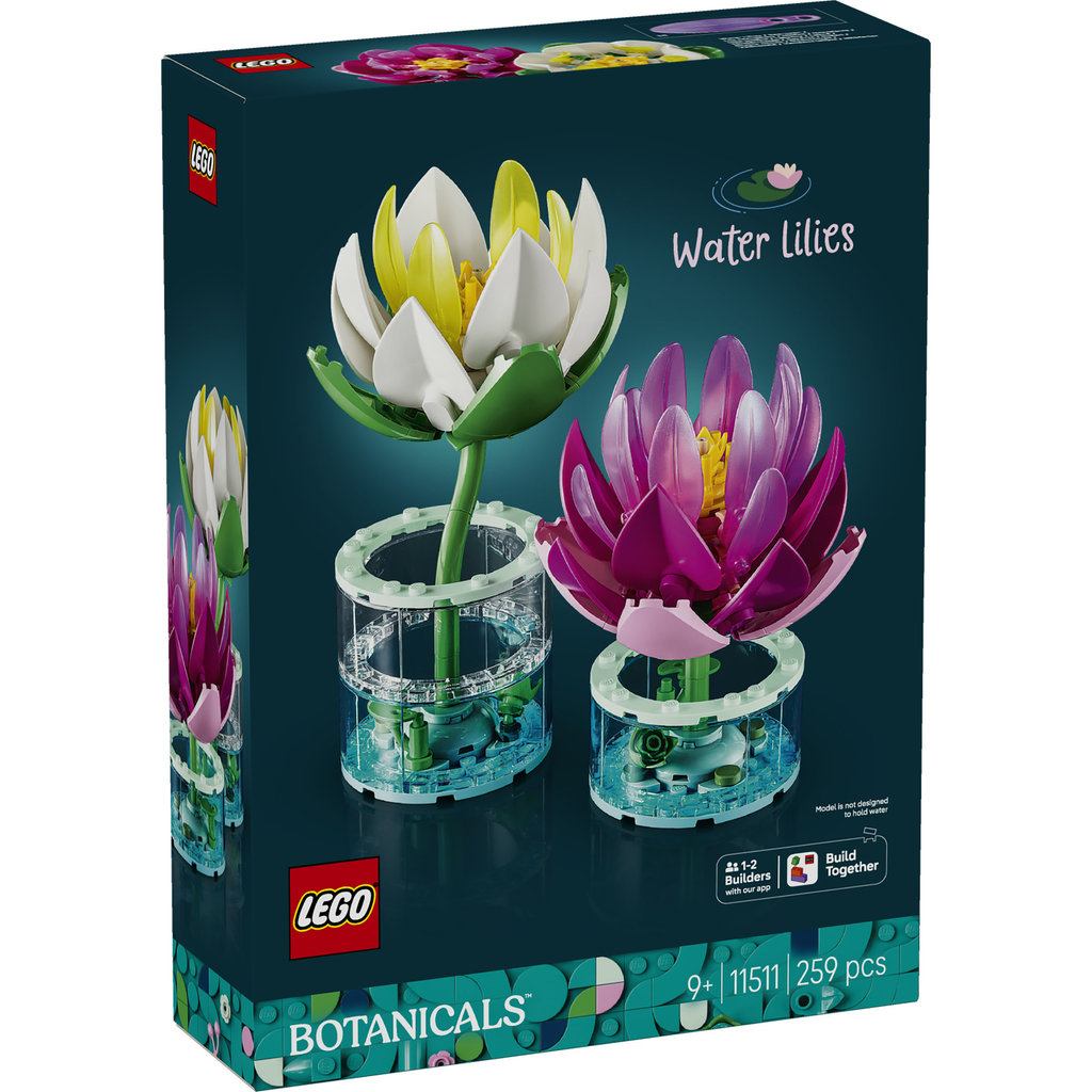 LEGO Botanicals 11511 Water Lilies (259 Pieces), Building Block, Mainan, Bricks - Gambar 3