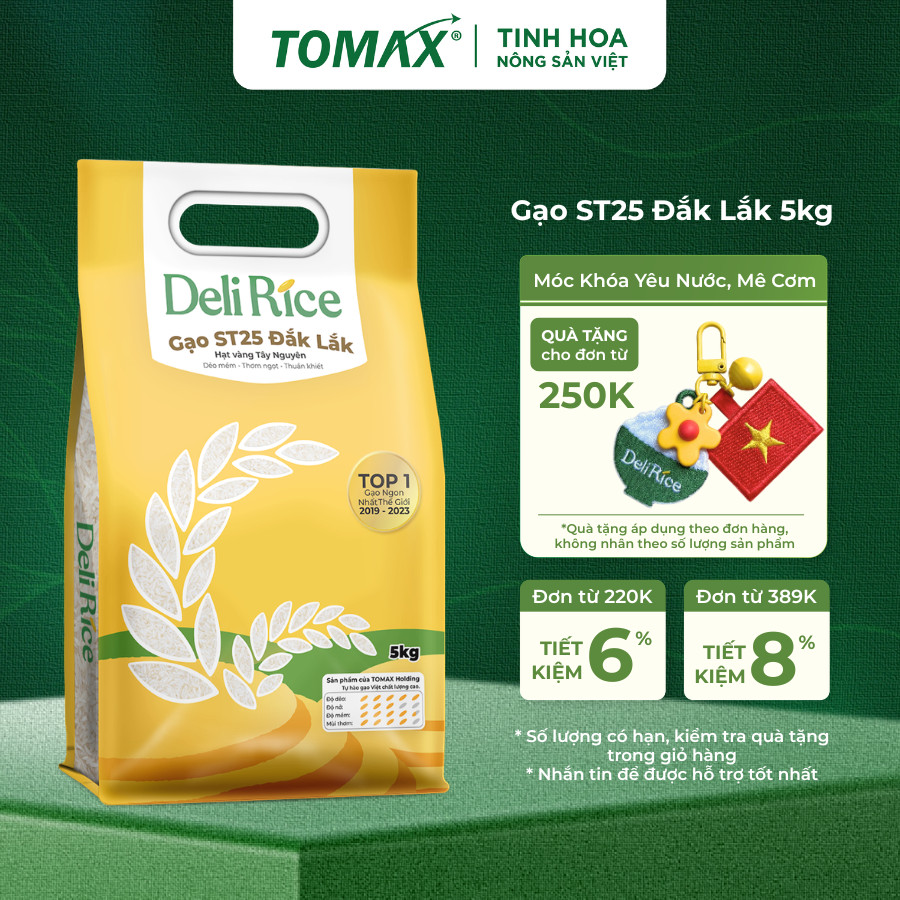 ST25 Deli Rice Bag 1kg & 5kg Premium, Naturally Fragrant, Delicious ...