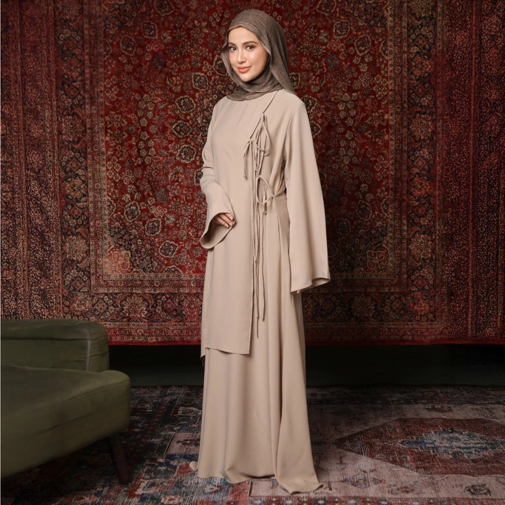 Lozy Hijab - Meera Abaya Dress (Gamis Dress Haji dan Umrah Bahan Cooltech) - Gambar 2