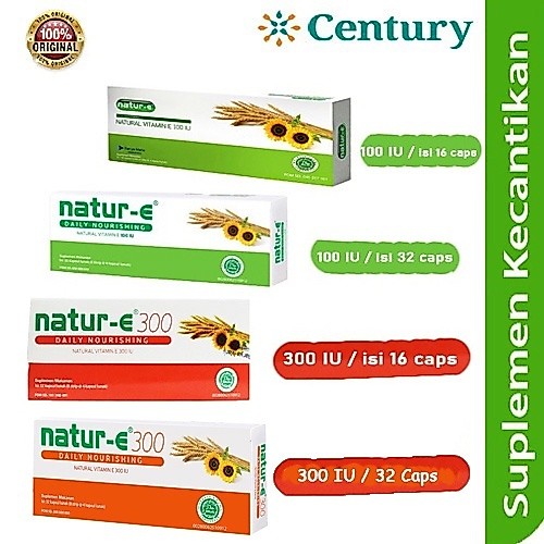 NATUR E DAILY 16'S DAN 32'S/NATU E ADVANCE/NATUR E 300 IU/ VITAMIN E/ VITAMIN KULIT/ MELEMBABKAN/MENCERAHKAN/MENGENCANGKAN