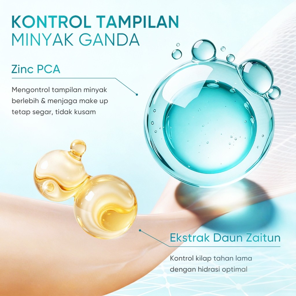 SKINTIFIC - 2pcs Paket-Beauty Set / perfect stay serum matte cushion foundation spf 50 pa++++& Loose powder setting Bedak Cushion Makeup Set - Gambar 4