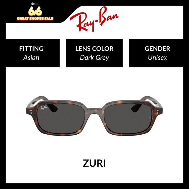 RAY-BAN ZURI - RB4455F 135987| Asian Fit Unisex | 51mm | Shopee Singapore