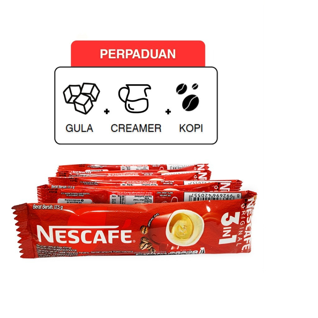 Kopi Nescafe Original 3 IN 1 Renceng 17.5gr - Gambar 4