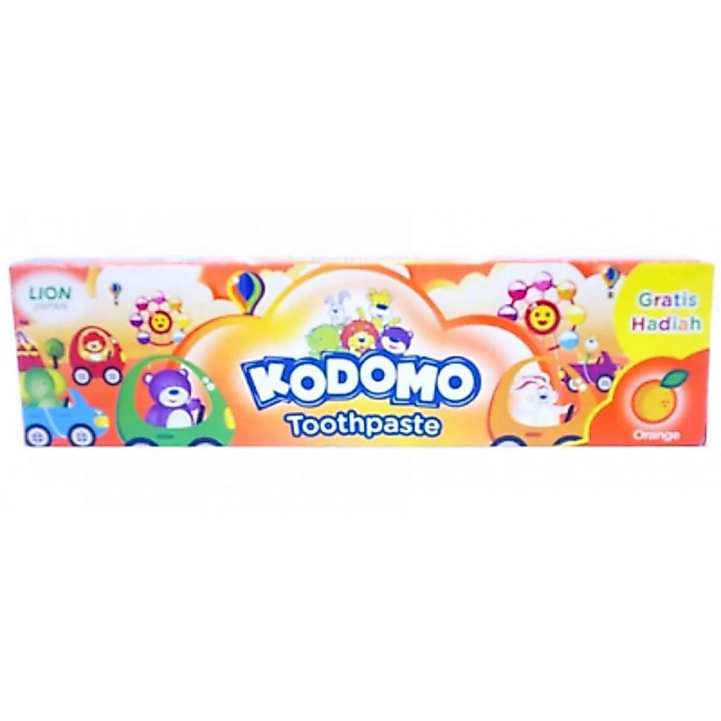 Kodomo Pasta Gigi Orange Tube 45 gr x2 - Gambar 3