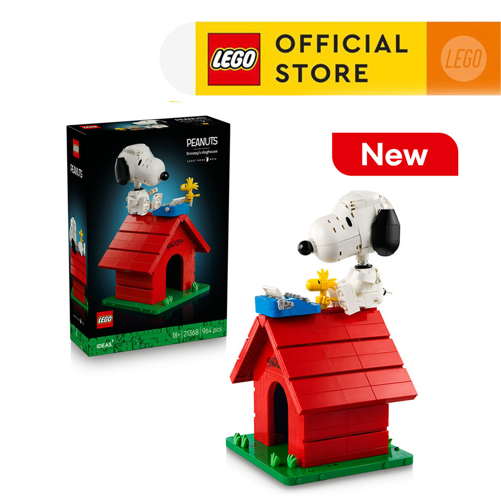 LEGO Ideas 21368 Peanuts: Snoopy's Doghouse (964 Pieces), Building Block, Toys, Bricks